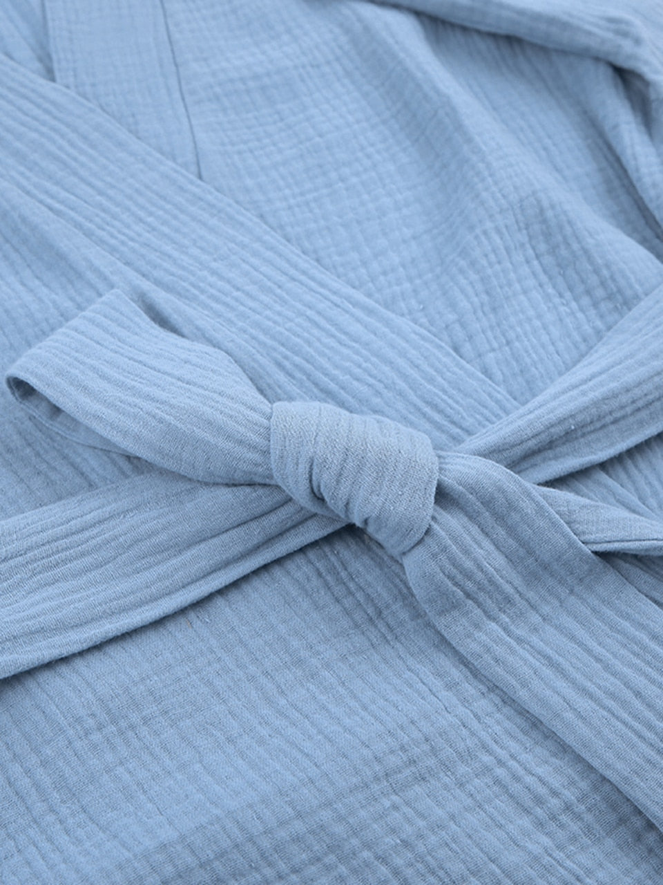 Krepp Baumwolle Robe Frauen Nachtwäsche Nachtwäsche Mini Bademäntel Spitze Up Nachtwäsche Musselin Frauen Hause Kleidung Einfarbig Roben Frauen Nachthemd