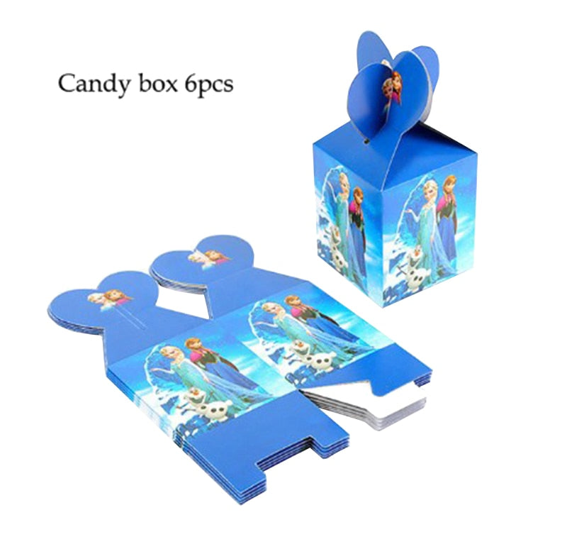 Gefroren Anna Elsa Prinzessin Geburtstags feier Dekorationen Kinder Einweg geschirr Teller Tassen Servietten Luftballons Baby party Lieferungen