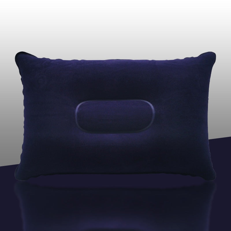 Aufblasbare Air Kissen Bett Schlafen Camping Kissen PVC Nylon Neck Bahre Rückenlehne Kissen für Reise Flugzeug Kopf Rest Unterstützung