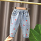 Mädchen Cartoon Jeans Hosen Kinder Jeans hose Freizeit kleidung für Kleinkind Baby Mädchen 2-6 Jahre Frühling Sommer trend ige Kinder kleidung