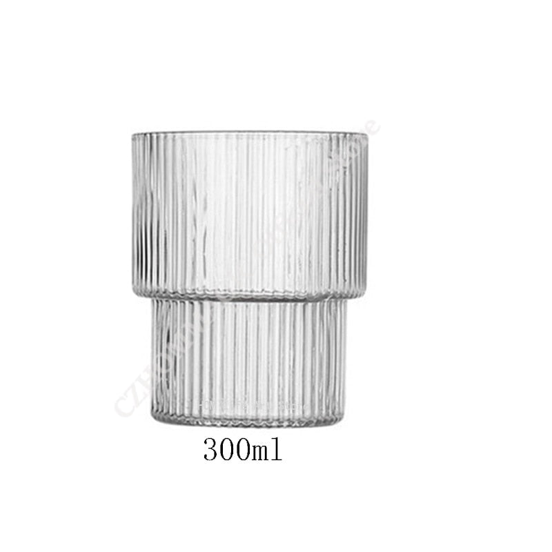 6/4/2/1pcs amerikanische Kaffeetasse hitze beständige Glas becher transparente Tee becher Wasser becher zum Trinken von Milch Beertea Saft becher