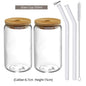 550ml/400ml Glas Tasse Mit Deckel und Stroh Transparent Blase Tee Tasse Saft Glas Bier Können Milch mokka Tassen Frühstück Becher Drink