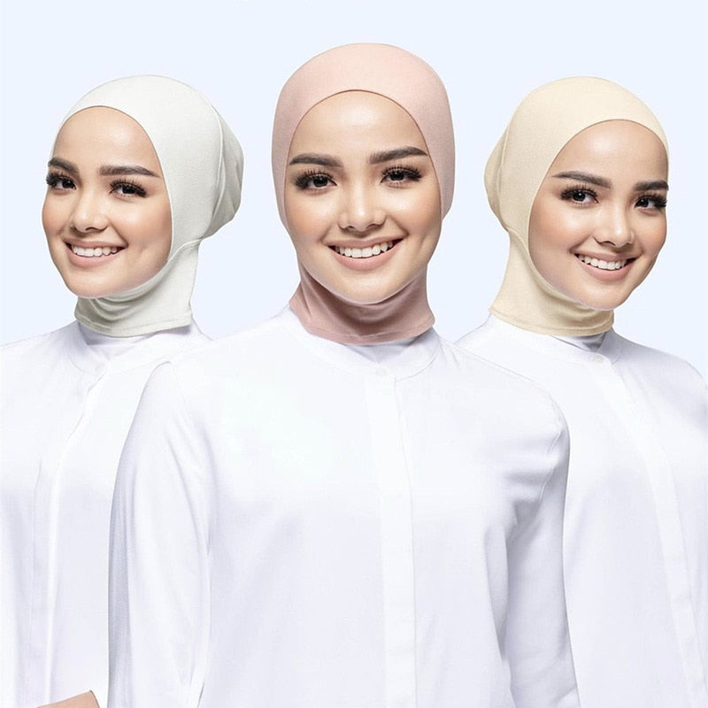 Moslemische Innere Kappe Hijab Für Frauen Solide Underscarf Hijab