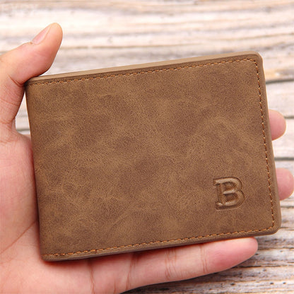 New fashion pu leather wallets for men with coin pocket zipper small purses dollar slim wallet new design men wallet