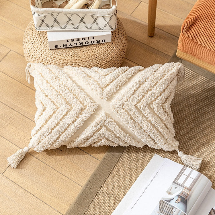 Boho Werfen Kissen Fall Nordic Dekorative Tufted Kissen Abdeckung Quaste Macrame Luxus Kissen Abdeckung für Bett Sofa Couch Home Decor