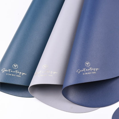 Inyahome PU Tischsets für Tisch Wasserdicht Nicht-Slip Isolierung Leder Ort Matten Set Nordic Stil Weihnachten Coaster Cup Matte