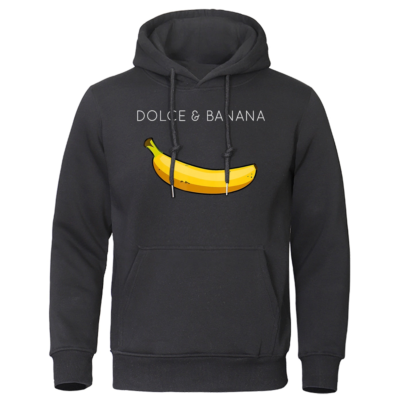 Dolce & Banana Druck männer Sweatshirt Mode Beiläufige Hoodies Herbst Lose Pullover Tops Tasche