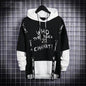 Autumn Men's Hoodie Sweatshirt Casual Black Hoodies Tops Techwear Hip Hop