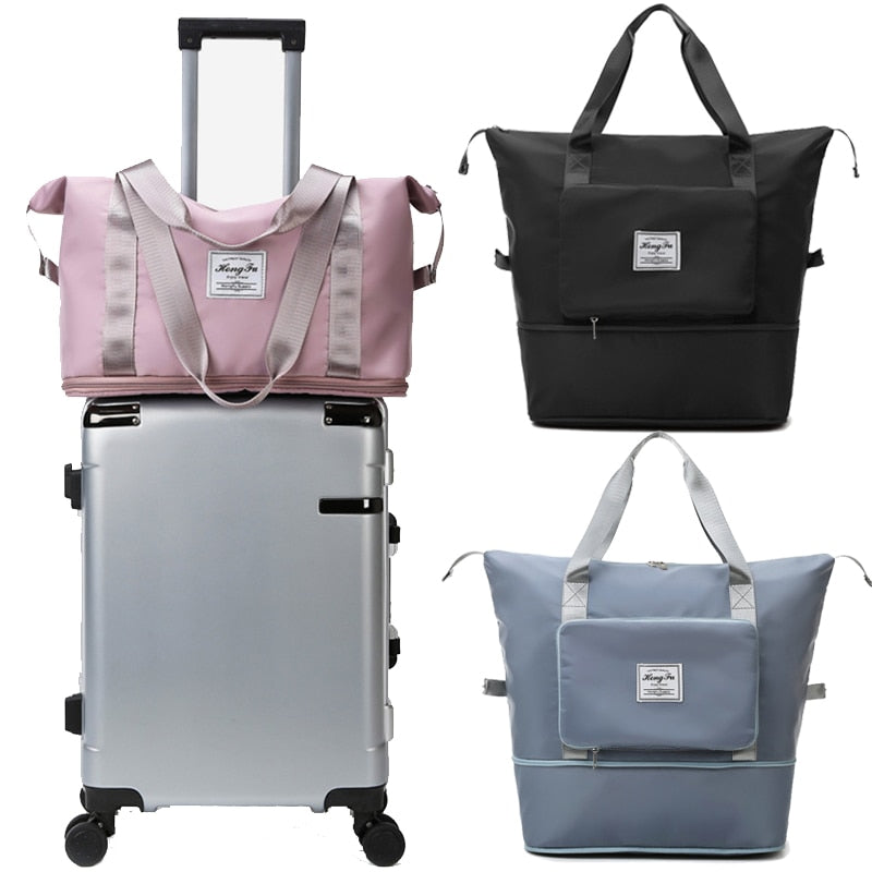 Frauen Faltbare Große Kapazität Frauen Gym Taschen Schulter