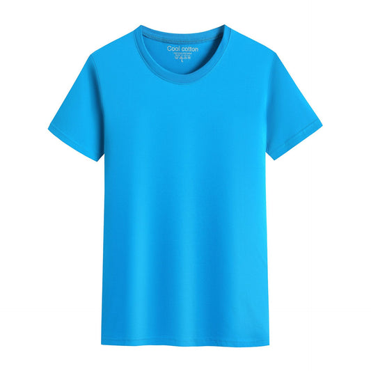 brandneue Baumwolle Herren T-Shirt reine Farbe