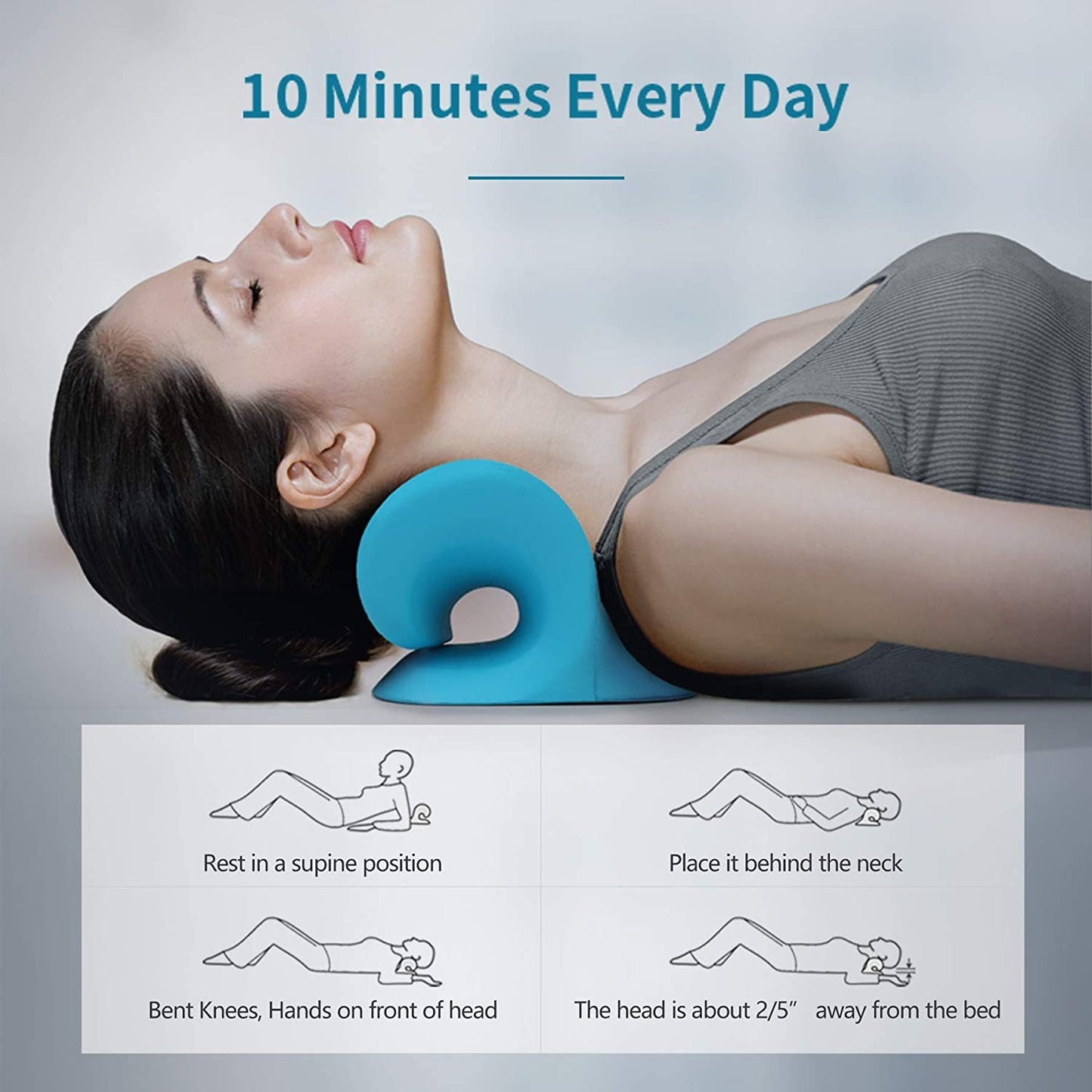 Neck Massage Kissen Hals Schulter Zervikale Chiropraktik Traktion Gerät Massage Kissen für Schmerzen Relief Körper Neck Massager