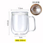 1-6PCS 80-450ML Wärme Beständig Doppel Wand Tee Glas Tasse Bier Kaffee Handgemachte Kreative Kalt getränke Transparent Drink Set