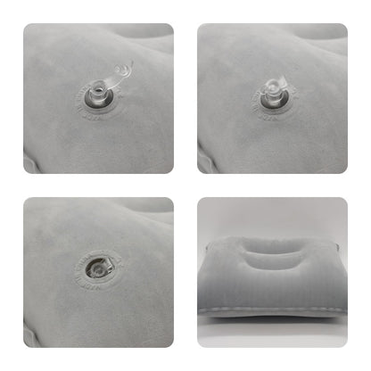 Aufblasbare Air Kissen Bett Schlafen Camping Kissen PVC Nylon Neck Bahre Rückenlehne Kissen für Reise Flugzeug Kopf Rest Unterstützung