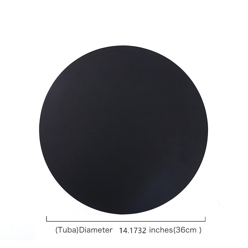 Isolierung Öldicht Leder Tischset Westlichen Lebensmittel Dining Geschirr Tisch Matte Bremsbeläge Schüssel Tasse Coaster Küche Zubehör