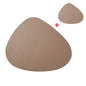 Placemat Table Mat Tableware Pad PU Leather Waterproof Heat Insulation Non-Slip Placemat Soft Black Brown Washable Bowl Coaster