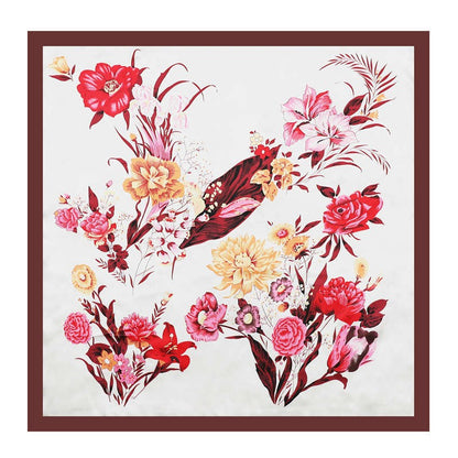 Neckerchief Shawl Wraps Print Silk Satin Scarf