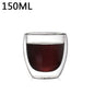 1-6PCS 80-450ML Wärme Beständig Doppel Wand Tee Glas Tasse Bier Kaffee Handgemachte Kreative Kalt getränke Transparent Drink Set