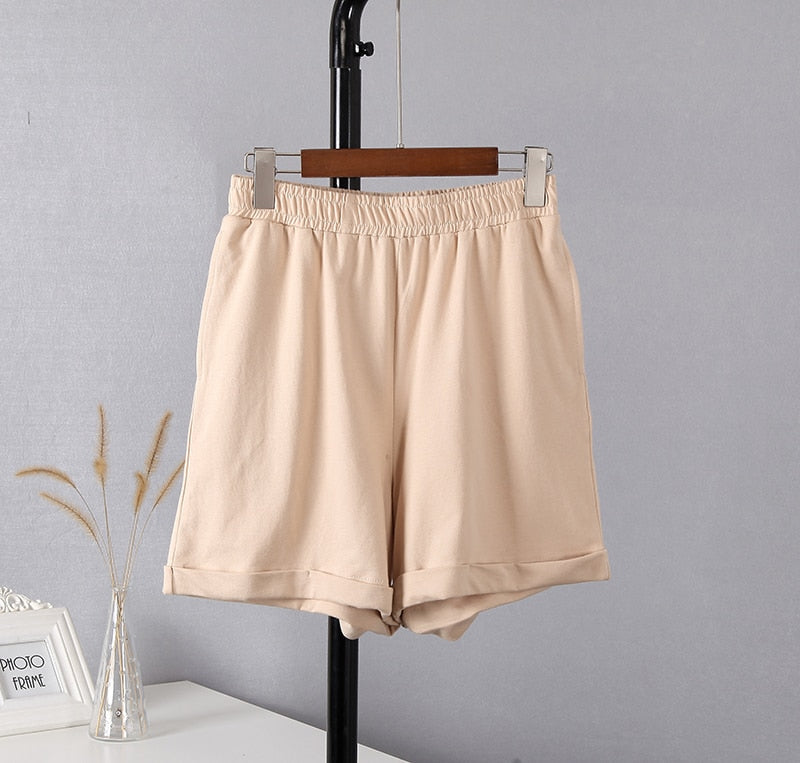 Sommer Baumwolle Sets Frauen Casual Zwei Stücke Kurzarm T Shirts