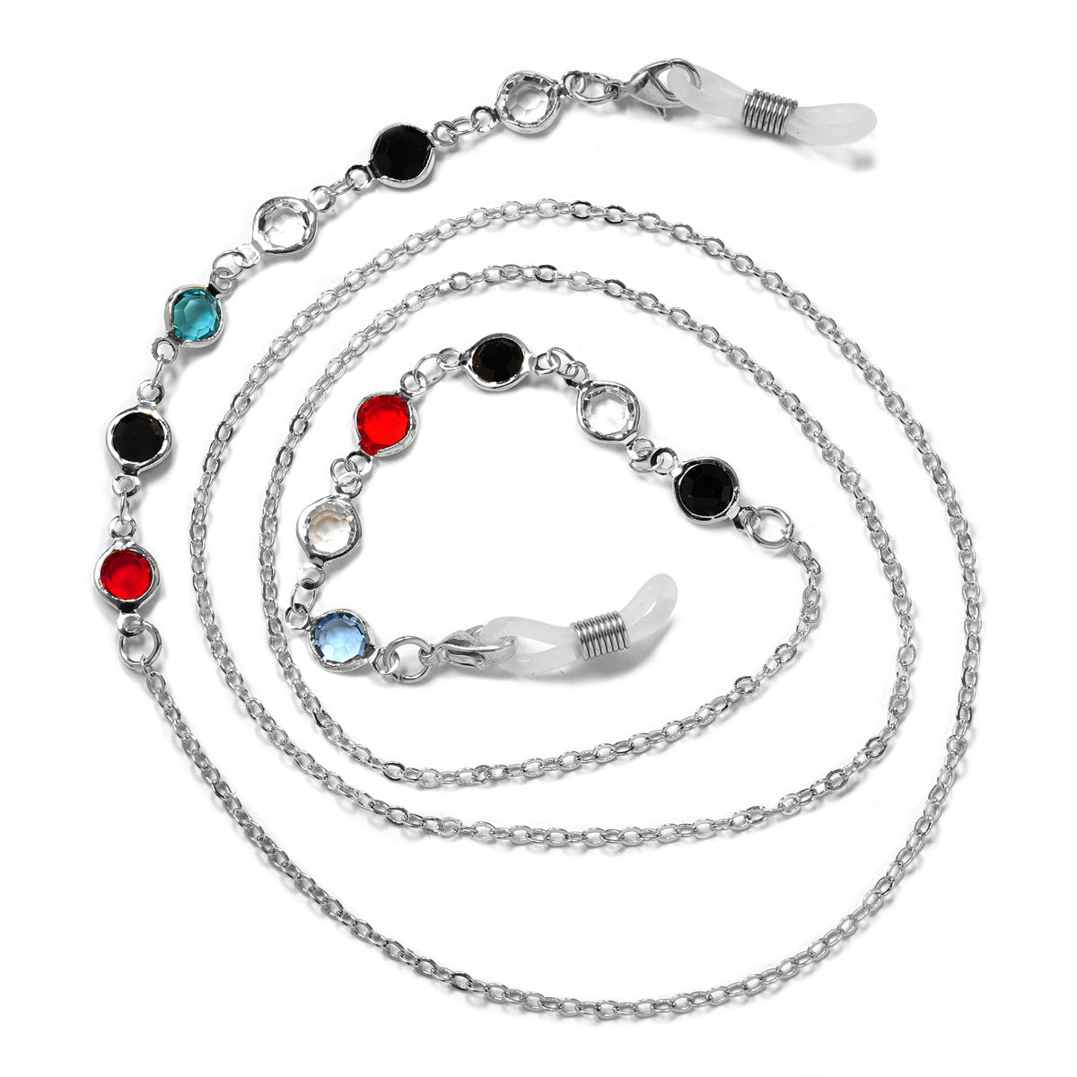 Farbkonservierung vergoldete Hängekette buntes Brillenband