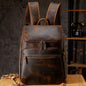 Rindsleder Vintage Rucksack Leder Outdoor Reiserucksack Computertasche