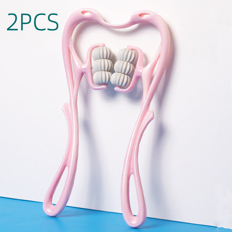 Multifunktionales manuelles Nackenmassagegerät mit sechs Rädern Massagegerät zur Linderung von Rollen