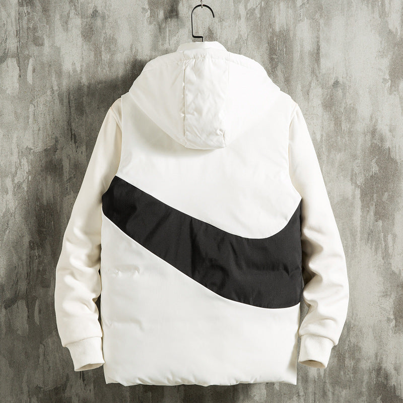 Stehkragen-Weste aus Baumwolle