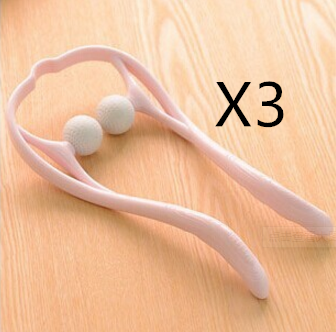 Kunststoff Druck Punkt Therapie Neck Massageador Massagem Entlasten Hand Roller Neck Massager Für Hals Schulter Trigger Punkt