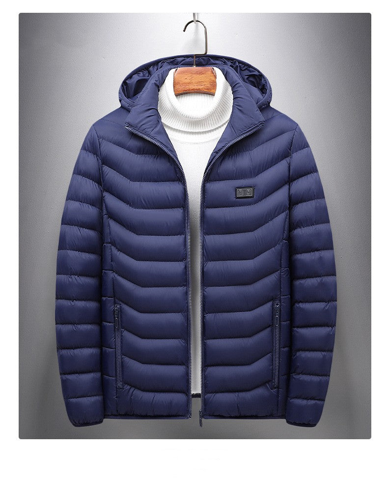 Intelligent heating of cotton padded clothes via USB