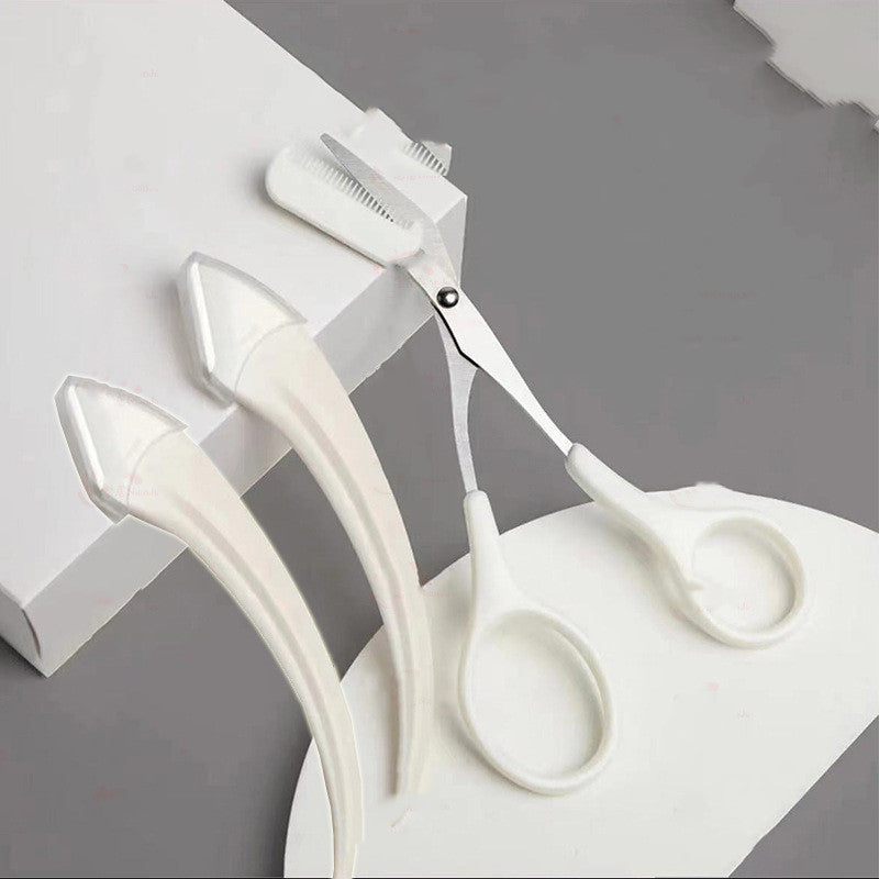 Augenbrauen-Trimmmesser mit Kamm gebogener Mond kleine Beauty-Zubehör-Gadgets