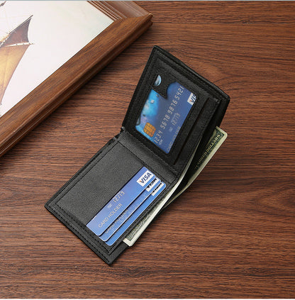 Kurze Herrenbrieftasche mit Schlangenleder muster