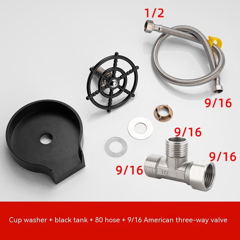 Bar Zähler Tasse Washer Waschbecken Hochdruck Spray Automatische Wasserhahn Kaffee Krug Waschen Tasse Werkzeug Küche