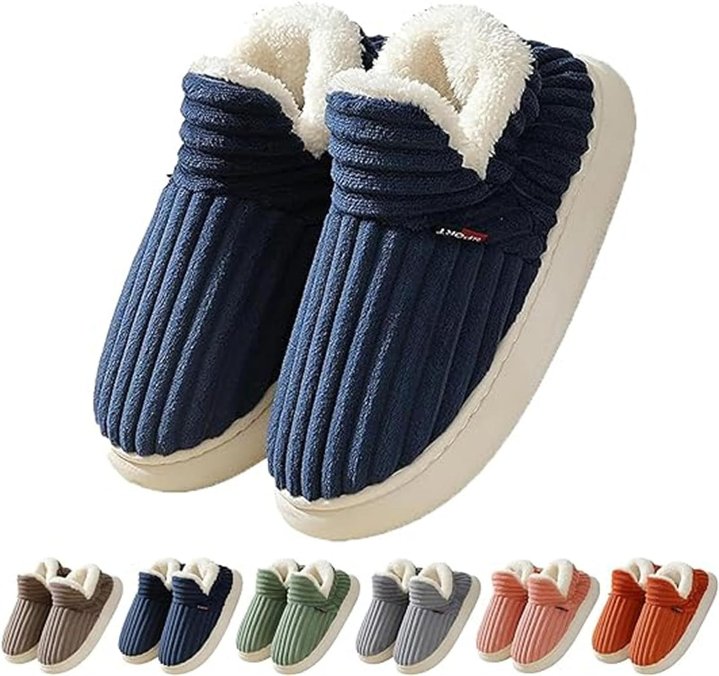 Volle Ferse Wrap Baumwoll schuhe Fleece Ausgekleidet Plattform