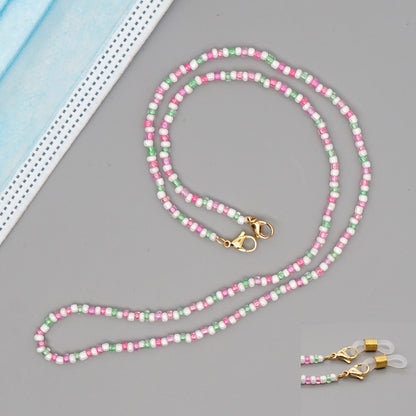 Brille Gesichtsmaske Halskette Schmuck Perle Schultergurt Mode Sonnenbrille Schmuck Kordel
