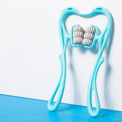 Multifunktionales manuelles Nackenmassagegerät mit sechs Rädern Massagegerät zur Linderung von Rollen