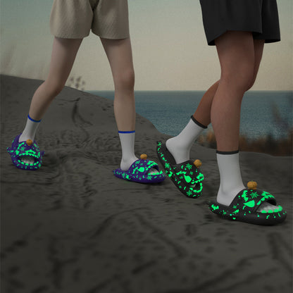 Halloween Und Weihnachten Schuhe Ins Leuchtende Hai Hausschuhe Paar Männer Frauen Hausschuhe Rutschfeste Badezimmer Hausschuhe Hause