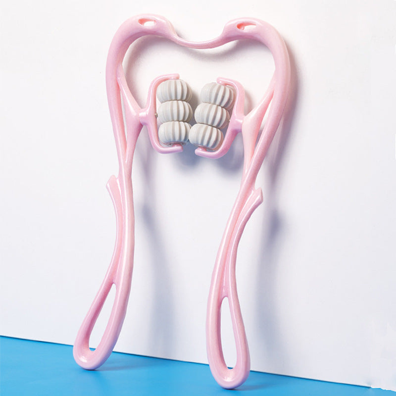 Multifunktionales manuelles Nackenmassagegerät mit sechs Rädern Massagegerät zur Linderung von Rollen