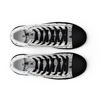 High-Top Leinenschuhe für Herren