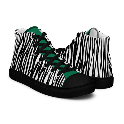 High-Top Leinenschuhe für Herren.Werte deinen Schuhschrank mit den High Top Canvas-Schuhen auf. Mit diesen handgefertigten, trendigen Schuhen peppst du dein Outfit garantiert auf.