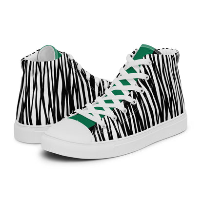 High-Top Leinenschuhe für Herren.Werte deinen Schuhschrank mit den High Top Canvas-Schuhen auf. Mit diesen handgefertigten, trendigen Schuhen peppst du dein Outfit garantiert auf.