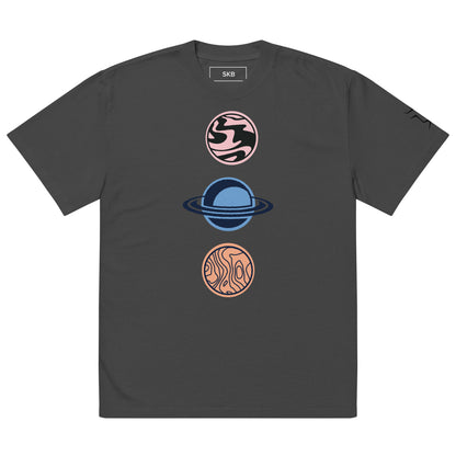 Oversized T-Shirt mit verwaschenem Look