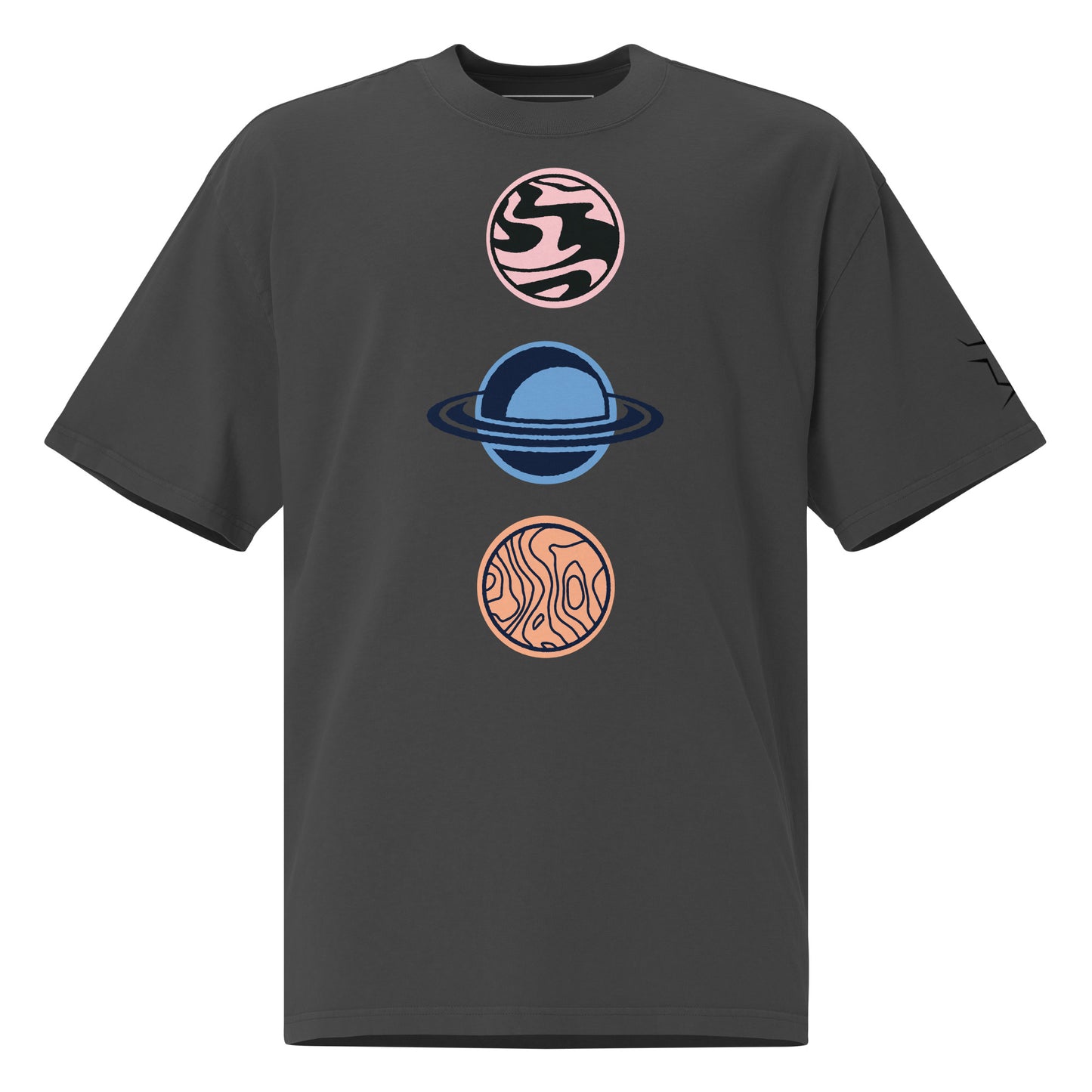 Oversized T-Shirt mit verwaschenem Look