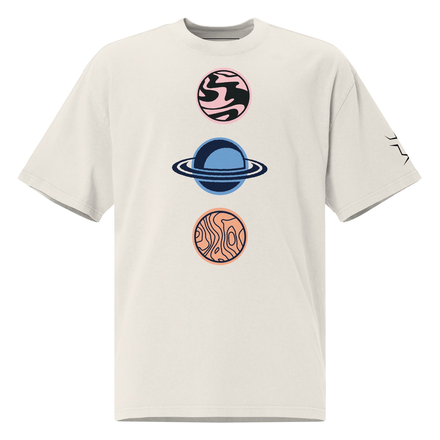 Oversized T-Shirt mit verwaschenem Look