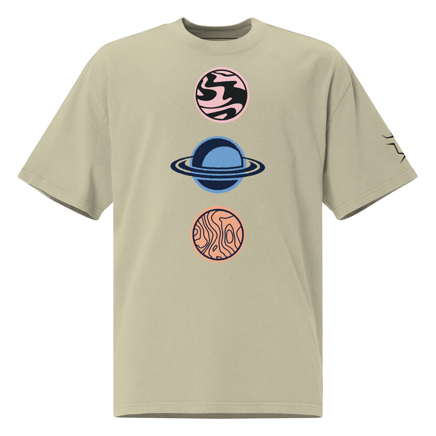 Oversized T-Shirt mit verwaschenem Look