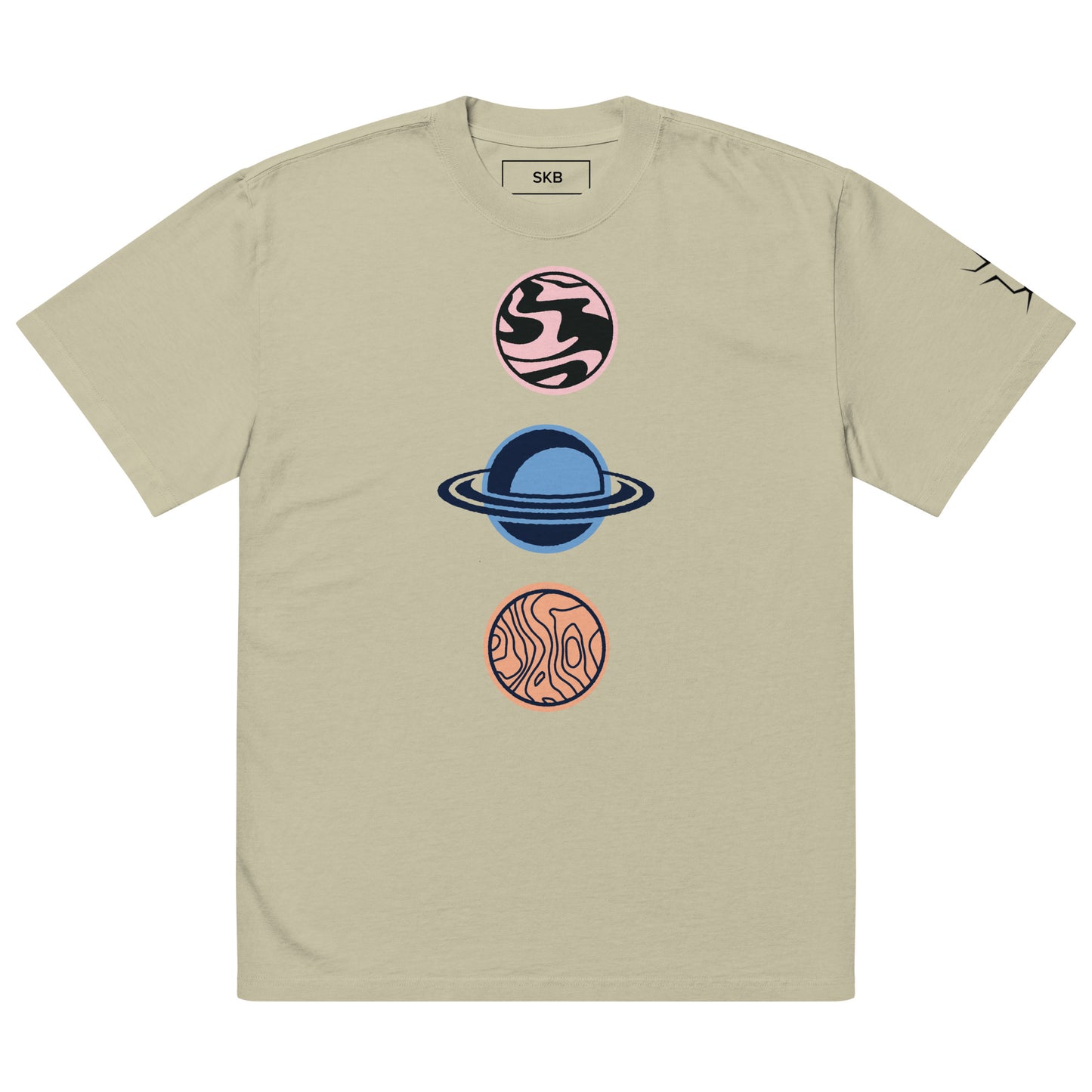 Oversized T-Shirt mit verwaschenem Look