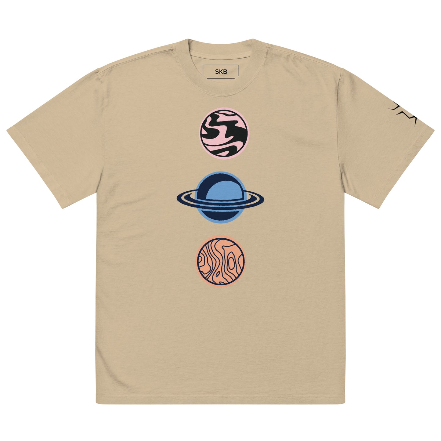 Oversized T-Shirt mit verwaschenem Look