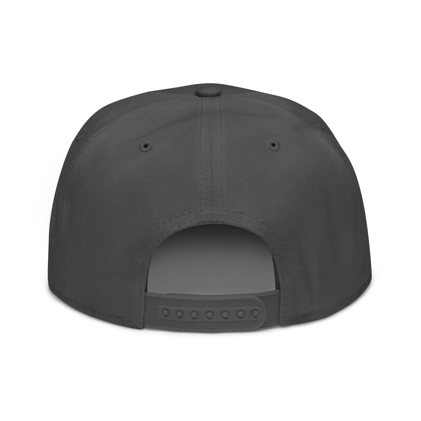 Die Snapback-Cap deiner Träume! Strukturiert und hochkarätig mit einem flachen Schirm welches leicht grau auf der Unterseite ist.
