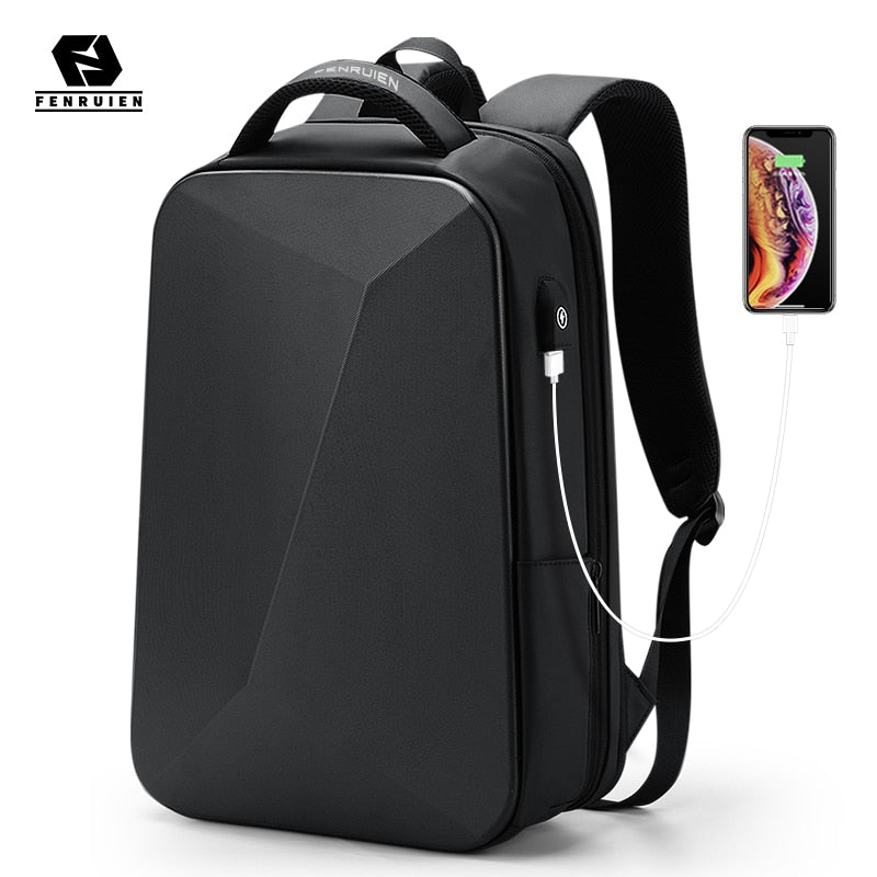 Fenruien Marke Laptop Rucksack Anti-diebstahl Wasserdicht Schule Rucksäcke USB Lade Männer Business Reisetasche Rucksack Neue Design