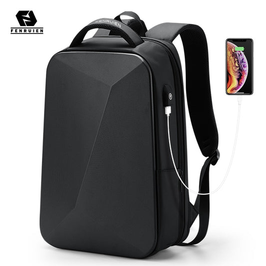 Fenruien Marke Laptop Rucksack Anti-diebstahl Wasserdicht Schule Rucksäcke USB Lade Männer Business Reisetasche Rucksack Neue Design